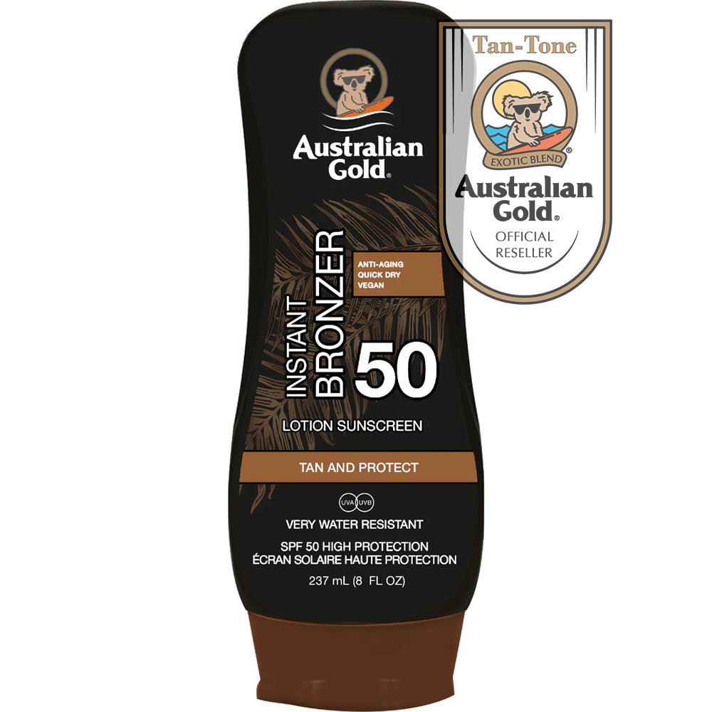 Australian Gold SPF 50 Lotion with Bronzer 237ml