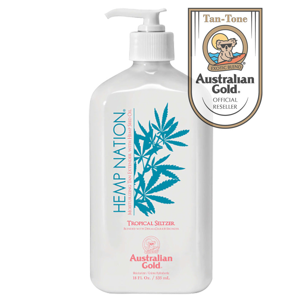 Australian Gold Hemp Nation Tropical Seltzer Moisturiser Tan Extender 535ml