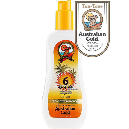 Australian Gold SPF 6 Spray Gel Sunscreen 237ml